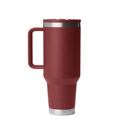 YETI Rambler 40 oz Stag Red BPA Free Travel Straw Mug