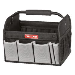 CRAFTSMAN 12 in. W X 10 in. H Ballistic Nylon Tool Tote 7 pocket Black 1 pc