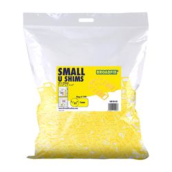 Shark Shim Broadfix 1 11/16 in. W X 2 in. L Hard Plastic Small U Shims 100 pk