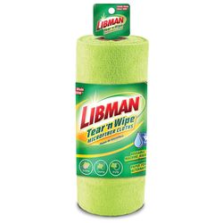 Libman Tear 'N Wipe Microfiber Wiping Cloth 9.4 in. W X 12 in. L 1 pk