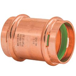 QuickFitting 1-1/4 in. Press in. Press in. Copper Coupling without Stop