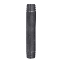 STZ Industries 3/4 in. MIP each X 3/4 in. D MIP Black Steel 7 in. L Nipple