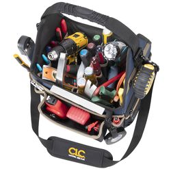 CLC 13 in. W X 17 in. H Ballistic Polyester Open Top Tool Bag 20 pocket Black 1 pc