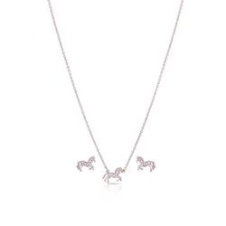 Montana Silversmiths Women's Pretty Horses Silver Jewelry Sets Water Resistant