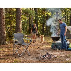 QuikChair Gray Big Gy Folding Quad Chair