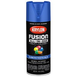 Krylon Fusion All-In-One Gloss Patriotic Blue Paint+Primer Spray Paint 12 oz
