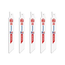 Imperial Blades 6 in. Bi-Metal Reciprocating Saw Blade 24 TPI 5 pk