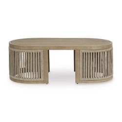 Signature Design by Ashley Moondance Brown Oval Wood Casual Coffee Table