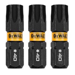DeWalt FlexTorq Torx T40 X 1 in. L Impact Driver Bit Set Steel 3 pc