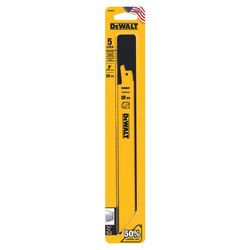 DEWALT 8 in. Bi-Metal Reciprocating Saw Blade 18 TPI 5 pk