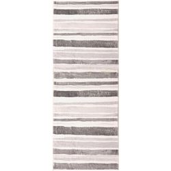 Cozy Living 21 in. W X 54 in. L Multi-color Driftwood Stripes Polyester Accent Rug