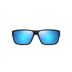 Maui Jim Uila Sunglasses Men's Matte Black Frame Blue Hawaii Lens Polarized