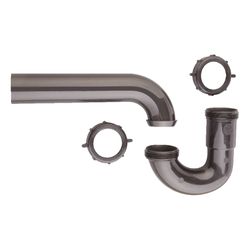 Ace 1-1/2 in. Slip in. X 1-1/2 in. D Slip Plastic 1-1/2 in. P-Trap with Union 1 pk