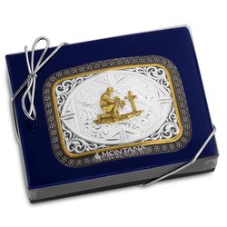 Montana Silversmiths Christian Cowboy Rectangle Belt Buckle