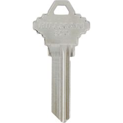 HILLMAN Traditional Silver House/Office Key Blank 125 Single For Schlage Locks Silver