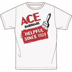 Ace Vintage Threads S Unisex Crew Neck White Tee Shirt
