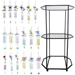 Alpine Assorted Metal 23 in. Unique Wind Chime Display