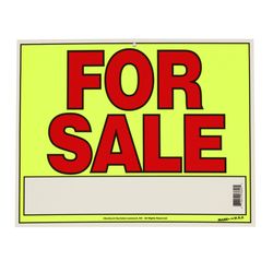 Sunburst Systems English Yellow Informational Sign 11 in. H X 14 in. W