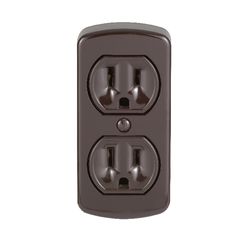 Leviton 15 amps 125 V Duplex Brown Outlet 5-15R 1 pk