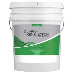 Clark+Kensington Satin Tint Base Ultra White Base Premium Paint Exterior 5 gal