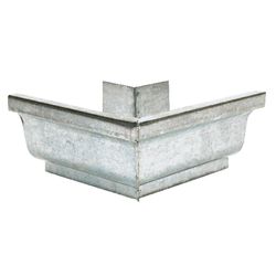 Amerimax 4 in. H X 7.5 in. W X 7.5 in. L Metallic Galvanized Steel K Outside Miter