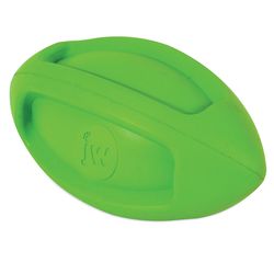 JW Pet iSqueak For Dog Assorted Rubber Funble Football Dog Toy Medium 1 pk