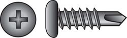HILLMAN No. 6 Ga. X 3/8 in. L Phillips Pan Head Sheet Metal Screws 1 pk