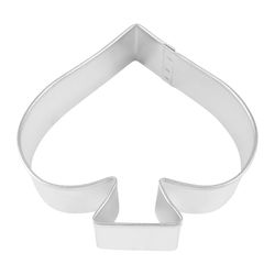 R&M International Corp 3 in. W X 3 in. L Spade Cookie Cutter Silver 1 pc