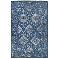 Liora Manne Carmel 4.83 ft. W X 7.5 ft. L Navy Blue Casual Polypropylene Area Rug
