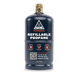 Ignik Outdoors Refillable 1 lb Steel Propane Cylinder