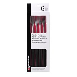 Swissmar Black/Silver Stainless Steel/ABS Plastic Fondue Forks
