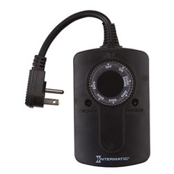 Intermatic Outdoor Plug In Timer 120 V Black