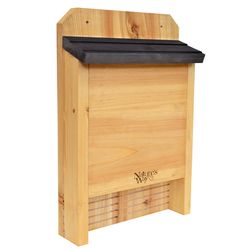 Nature's Way 15 in. H X 3.5 in. W X 10 in. L Cedar Bat House