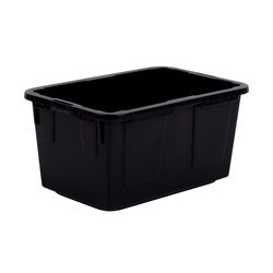 Greenmade 0.09 gal Black/Yellow Mini Tote 2.4 in. H X 3.3 in. W X 4.8 in. D Stackable