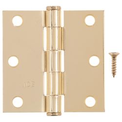 Ace 3 in. L Bright Brass Residential Door Hinge 1 pk