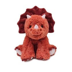 Warmies Triceratops Stuffed Animals Red