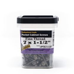 Big Timber No. 7 Sizes X 1-1/2 in. L Star Bronze Fine Pocket-Hole Screw 165 pk