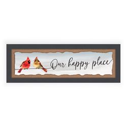 P Graham Dunn 9.75 in. H X 29.5 in. L Multicolored MDF Our Happy Place Wall Decor