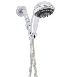 Whedon Rainbow Massage Polished Chrome Plastic 7 settings Handheld Showerhead 2 gpm