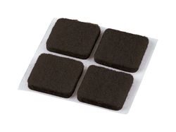 Shepherd Hardware Felt Self Adhesive Anti-Skid Pad Brown Square 1 in. W 12 pk