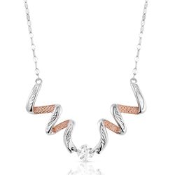 Montana Silversmiths Women's Buckaroo Bling Rose Gold Necklace