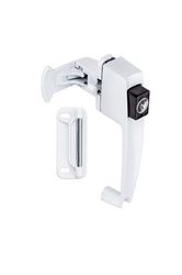 National Hardware Zinc-Plated White Zinc Push Button Keyed Latch 1 pk