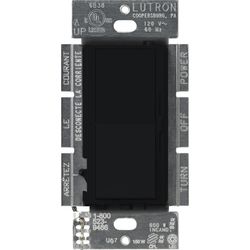 Lutron Diva Black 300 W 3-Way Dimmer Switch 1 pk