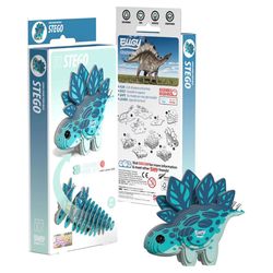 Safari Ltd. Eugy Stegosaurus 3D Puzzle Blue