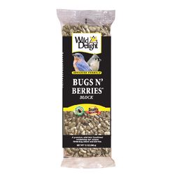 Wild Delight Bugs N' Berries Bird Food Block 12 oz