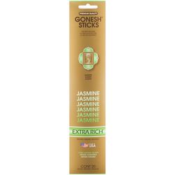 Gonesh Extra Rich Jasmine Scent Incense Sticks 1 oz Solid 20 pk