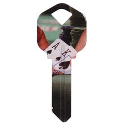 HILLMAN Wackey Poker House/Office Universal Key Blank Single