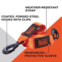 Black+Decker 9000 lb. cap. 20 ft. Tow Strap