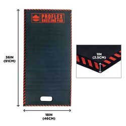 Ergodyne ProFlex 36 in. L X 18 in. W Foam Kneeling Pad Black XL