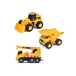Sunny Days Construction Vehicles Toy Black/Yellow 3 pc